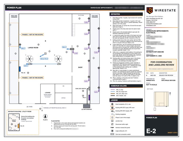 Power plan, client details hidden